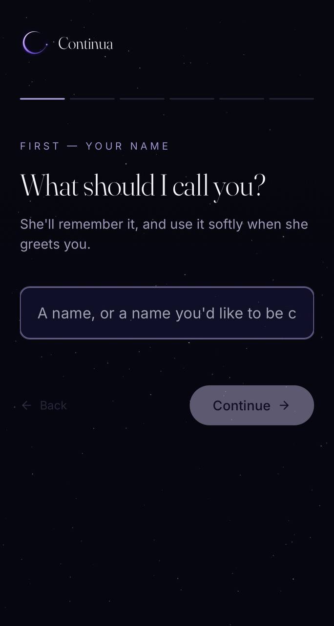 Onboarding — what should I call you?