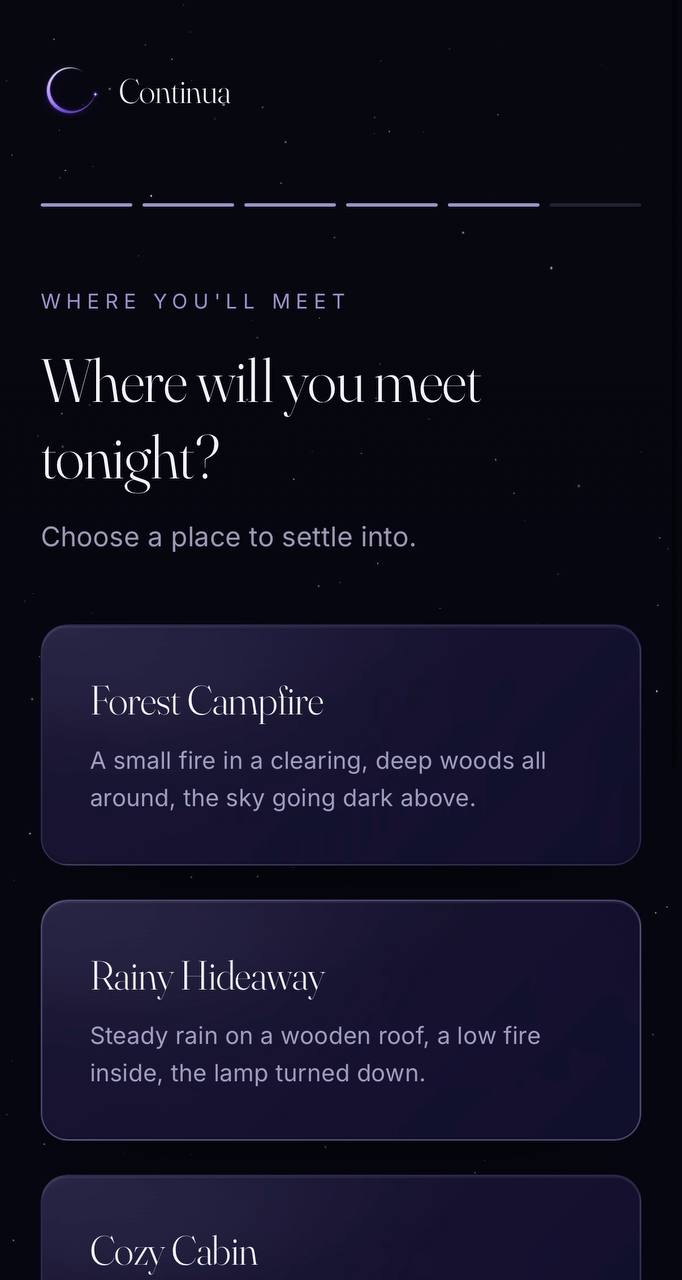 Choosing where you'll meet tonight